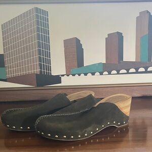 Kelsi Dagger Black Suede Loafers